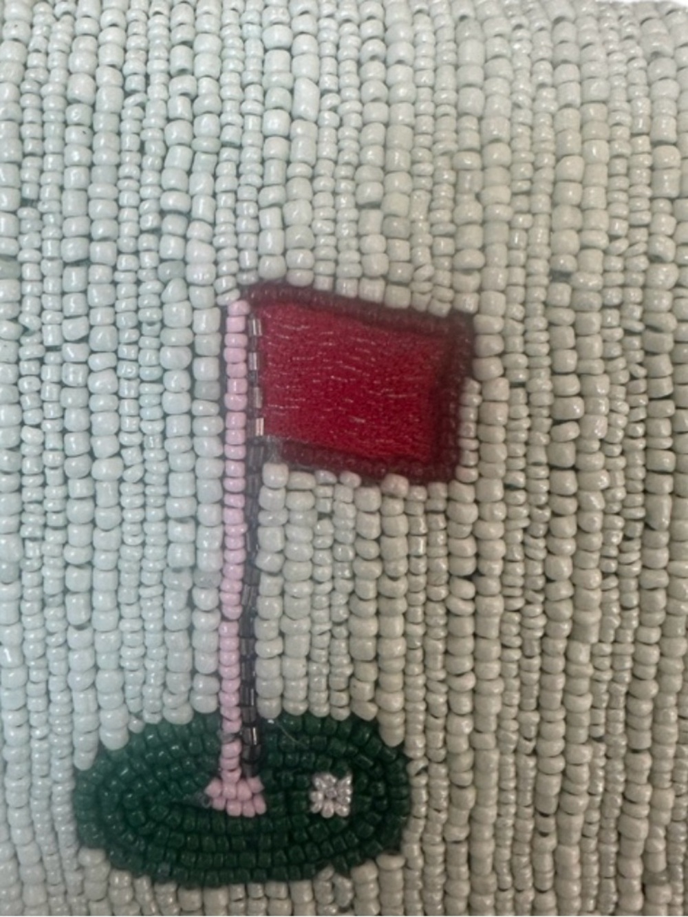 Handcrafted In India Golf Cart with Golf Clubs Charm Purse NWT - Picture 5 of 8